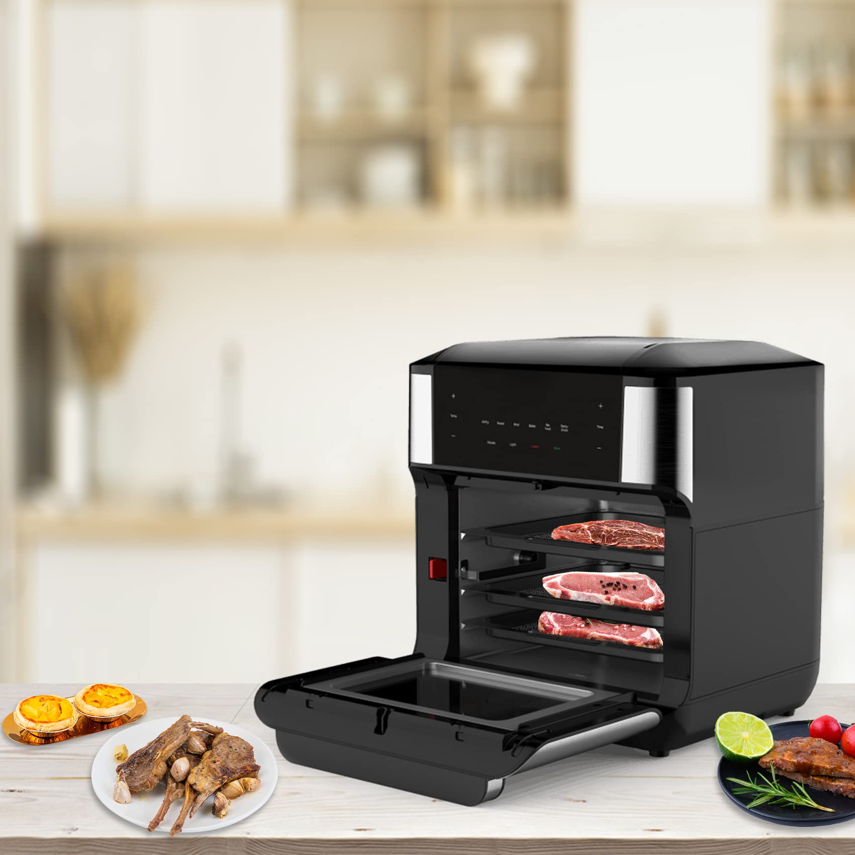 Sun3drucker oven liners protect the bottom from spills and drips.