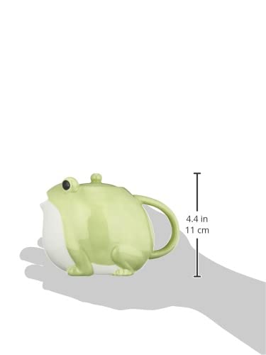 Sunart SAN3293 frog motif close-up on porcelain glaze.