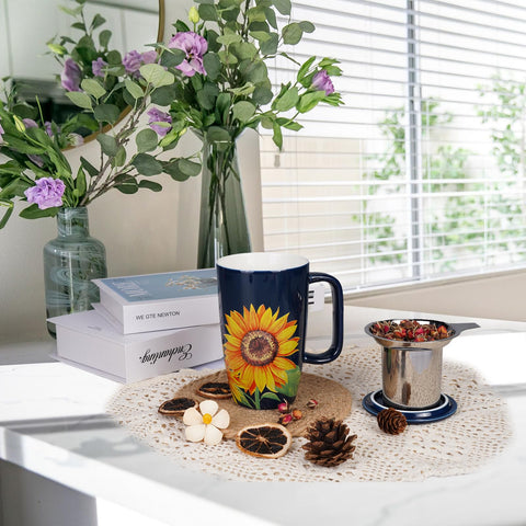 Sunddo durable ceramic mug with smooth glaze, easy to wipe