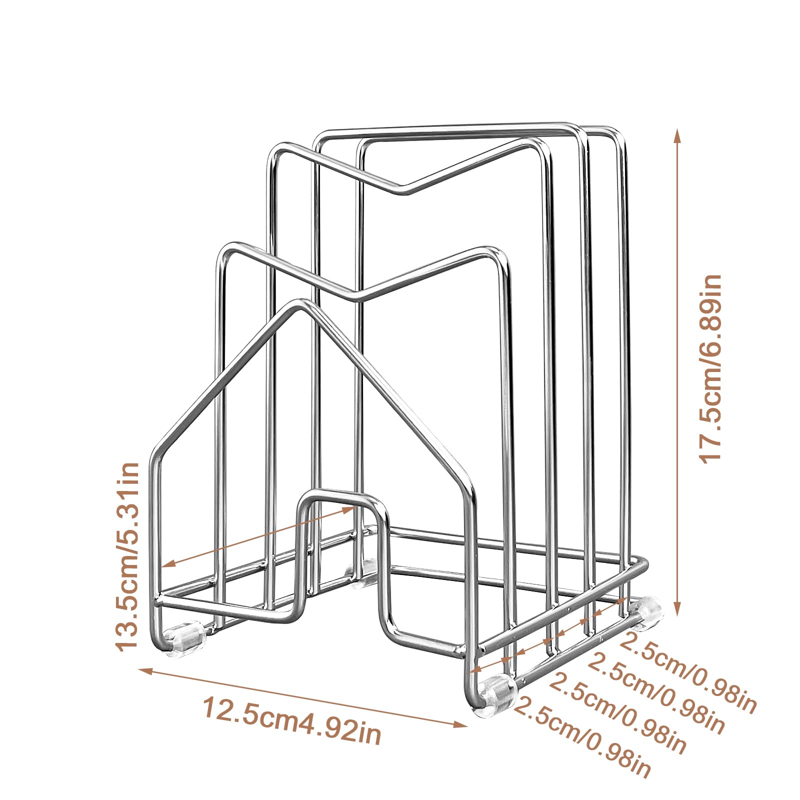 SUNFICON cutting board holder with compact design keeps boards tidy