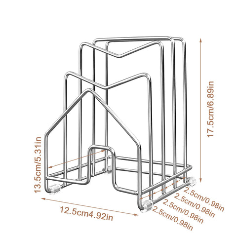 SUNFICON cutting board holder with compact design keeps boards tidy