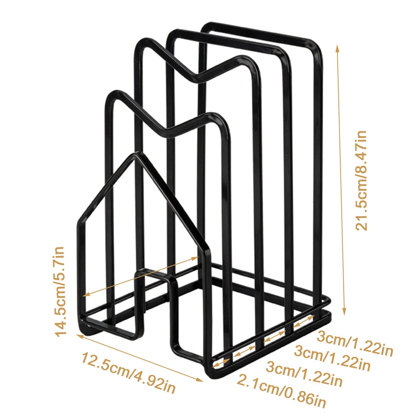 SUNFICON plates and cookie sheets stored neatly in one rack.
