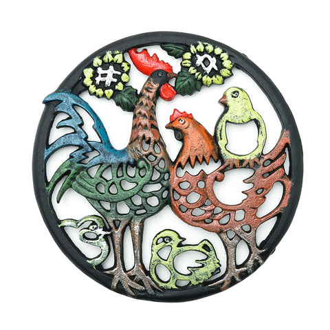 Sungmor cast iron trivet round 8.1 inch protects surfaces from hot pots