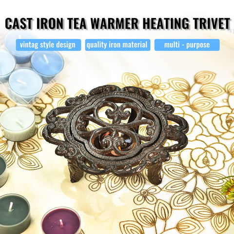 Sungmor rustic pattern cast iron enhances any table setting.