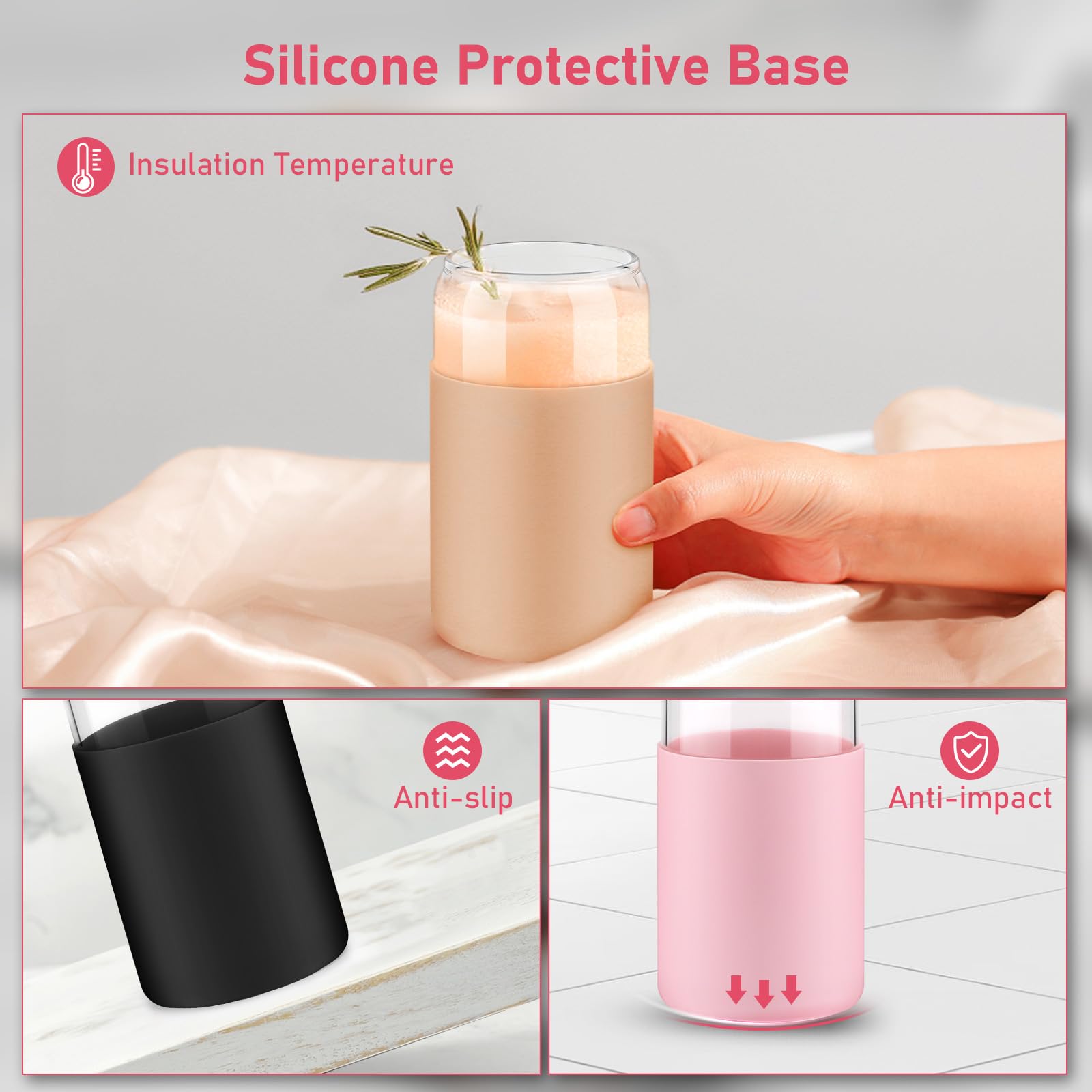 Sungwoo four-color glass set adds color and style to any drink station.