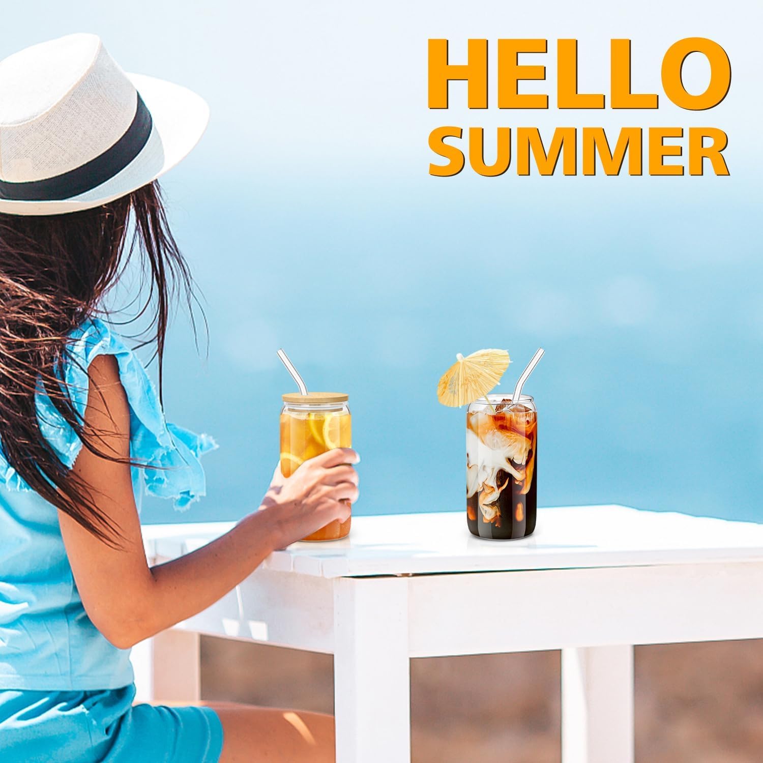 Sungwoo glass cup doubles as storage for snacks or desserts.