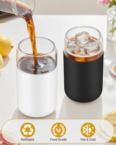 Sungwoo multipurpose glass cups suitable for coffee, juice, and cocktails