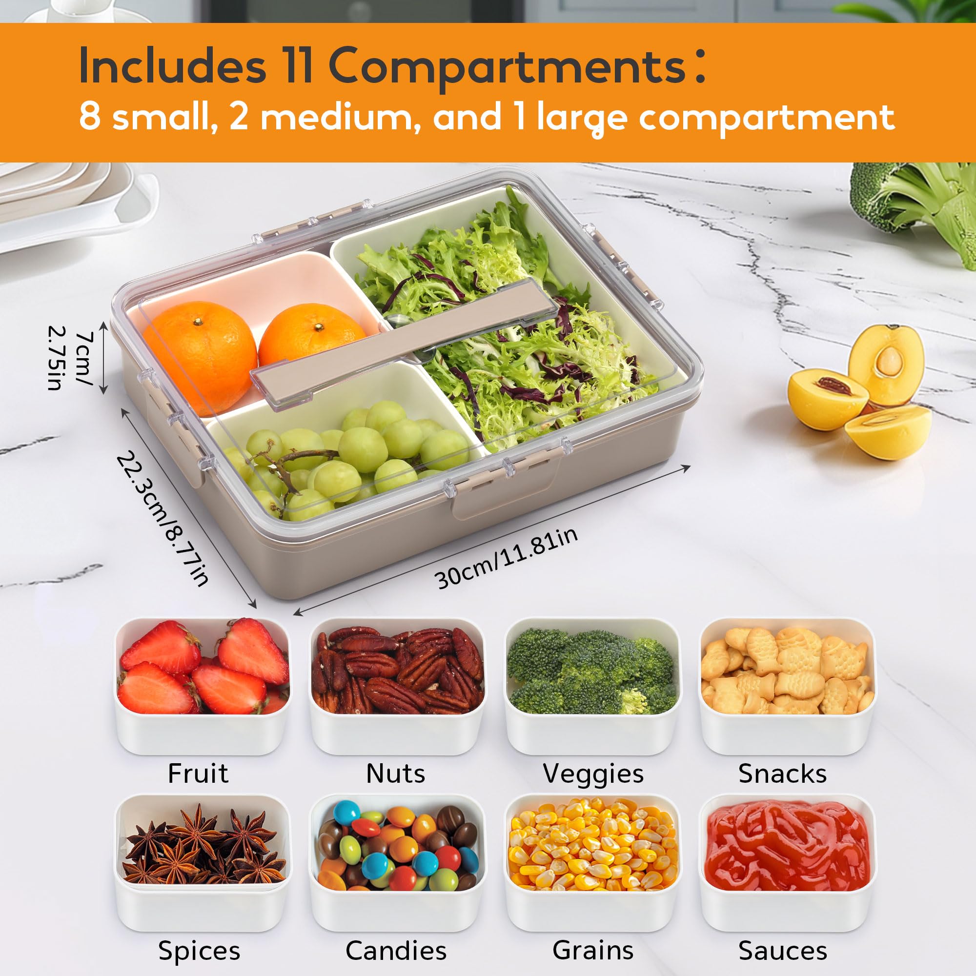 Sunhanny Snackle Box 11-in-1 tray ideal for streamlined charcuterie spreads