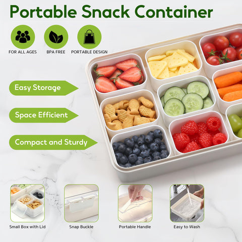 Sunhanny Snackle Box clear lids let you see contents instantly.