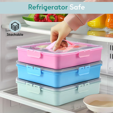 Sunhanny Snackle Box uses fridge-friendly materials to help keep items fresh.