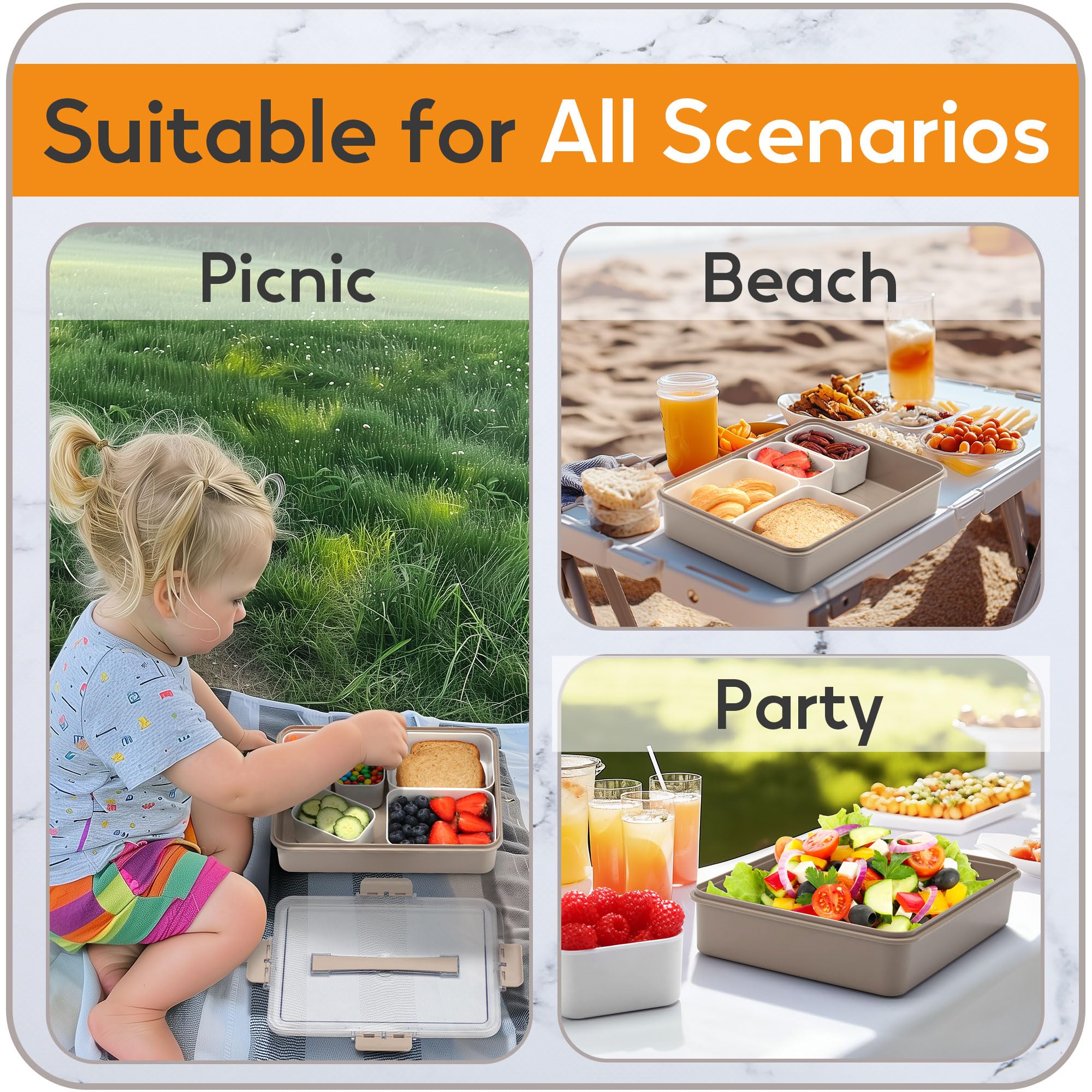 Sunhanny Snackle Box keeps portions tidy and foods visible at a glance