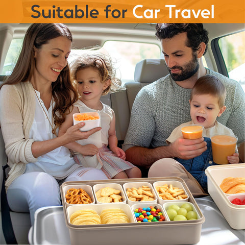 Sunhanny Snackle Box portable tray fits home travel and parties