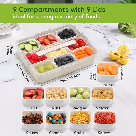 Sunhanny Snackle Box secure latches and handle for travel and transport.