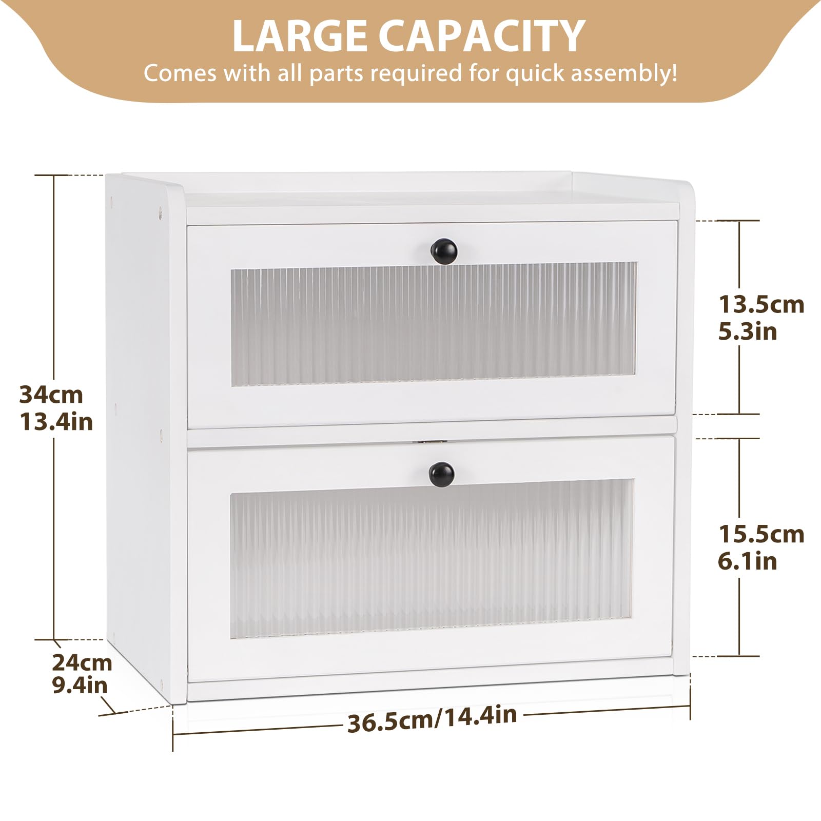 Sunhoo bread box acrylic window showing interior without frequent opening