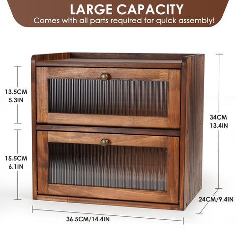 Sunhoo bread box magnetic door keeps contents clean and closed.