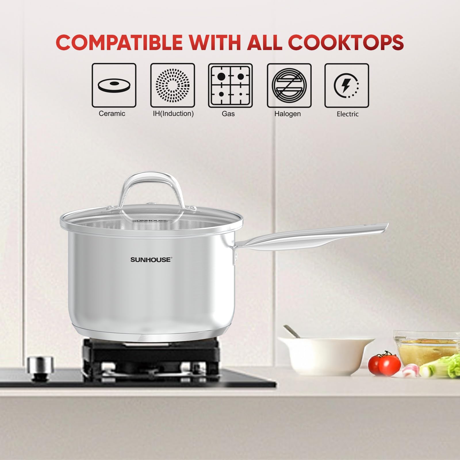 Sunhouse dishwasher-safe surface makes cleanup quick and easy.