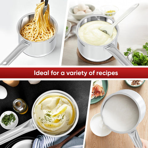 Sunhouse natural stainless interior offers gentle release for healthier cooking.