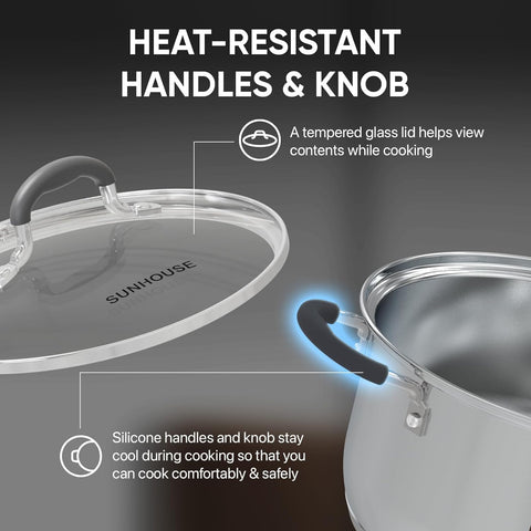 Sunhouse two-layer steamers enable simultaneous cooking of veggies and dumplings.