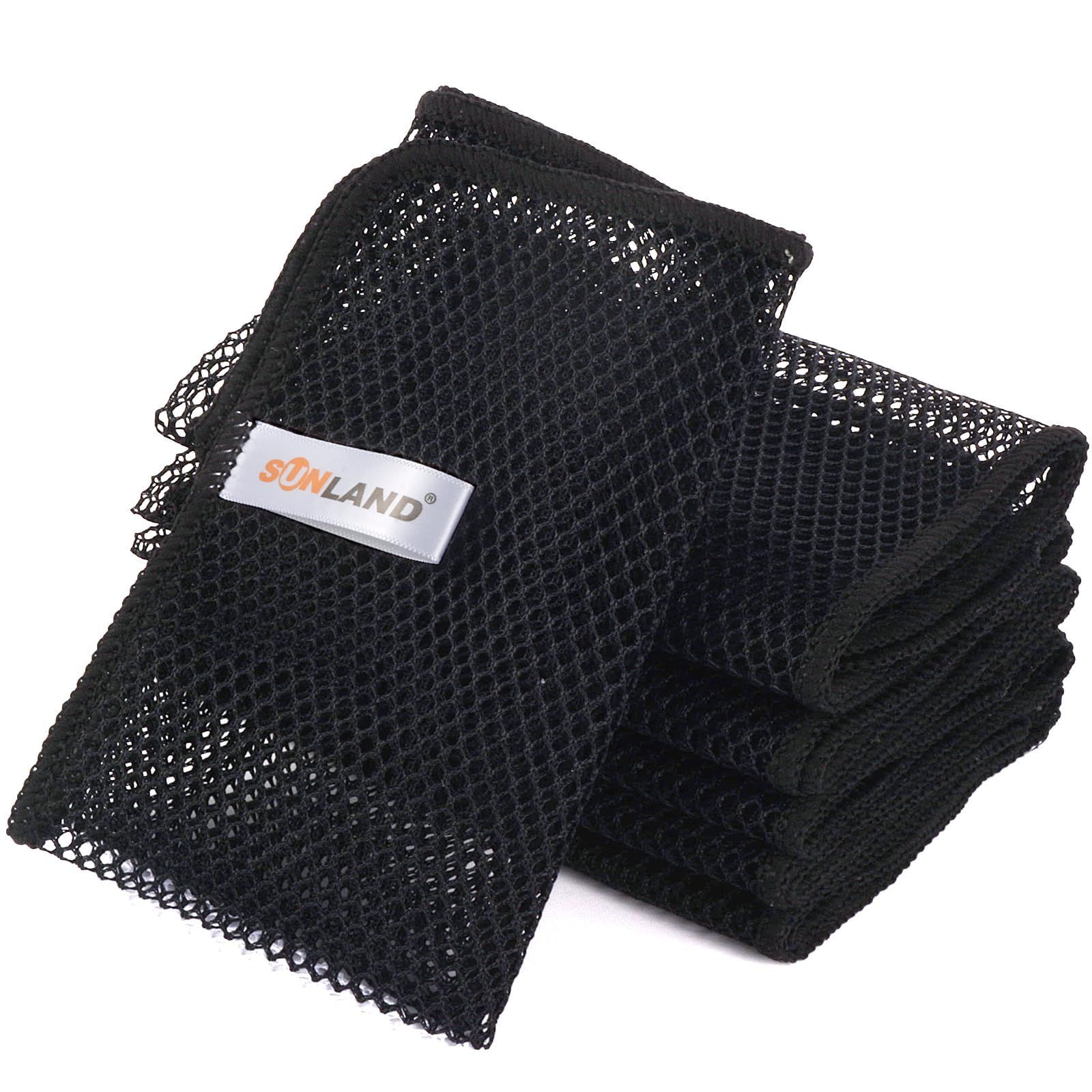 SUNLAND Netted Dish Cloths with quick-drying mesh for odor-free dishes.