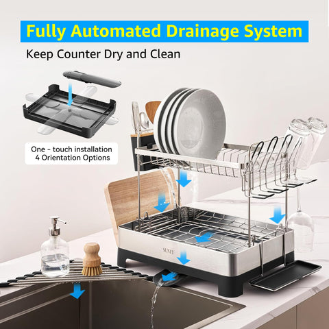 SUNLY anti-slip design with bowl divider keeping dishes stable