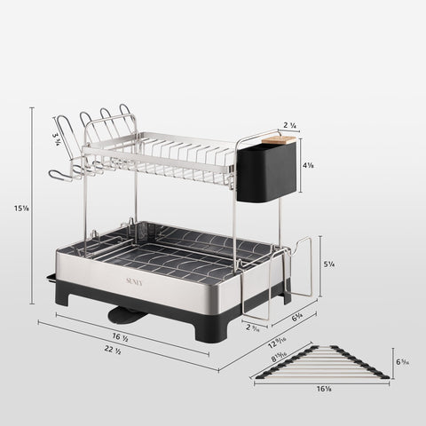 SUNLY triangle roll-up rack doubles as drainer or trivet