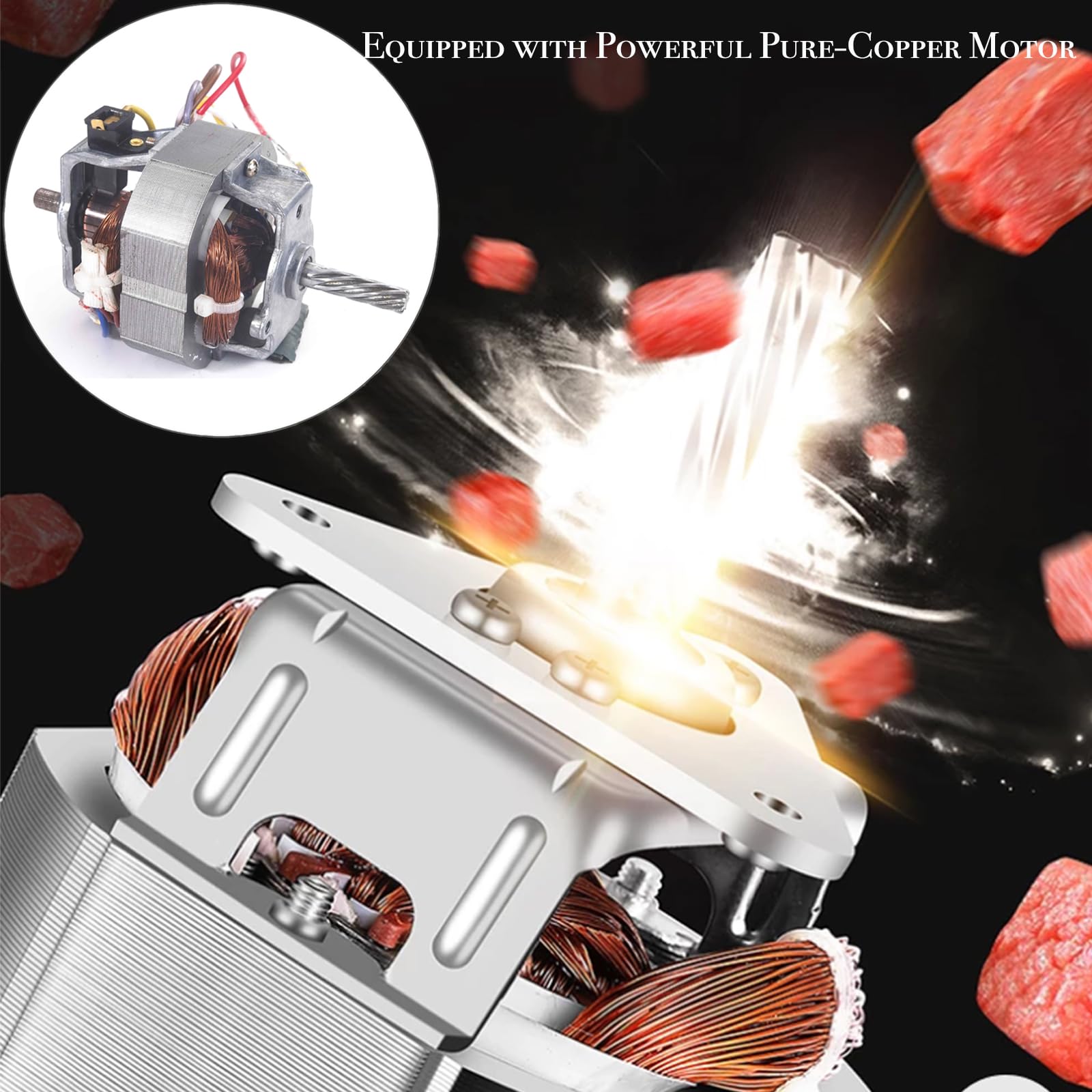 Sunmile sausage staff maker attachment included for homemade sausages.