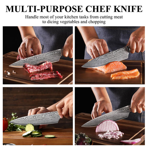Sunnecko Chef Knife packaging showing sturdy protection during transit