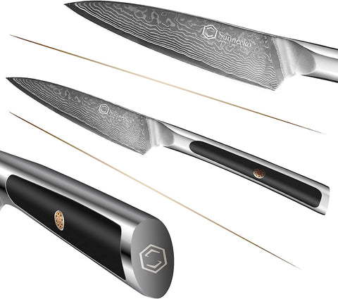 Sunnecko edge precision 12-15 degree bevel enables clean slices.