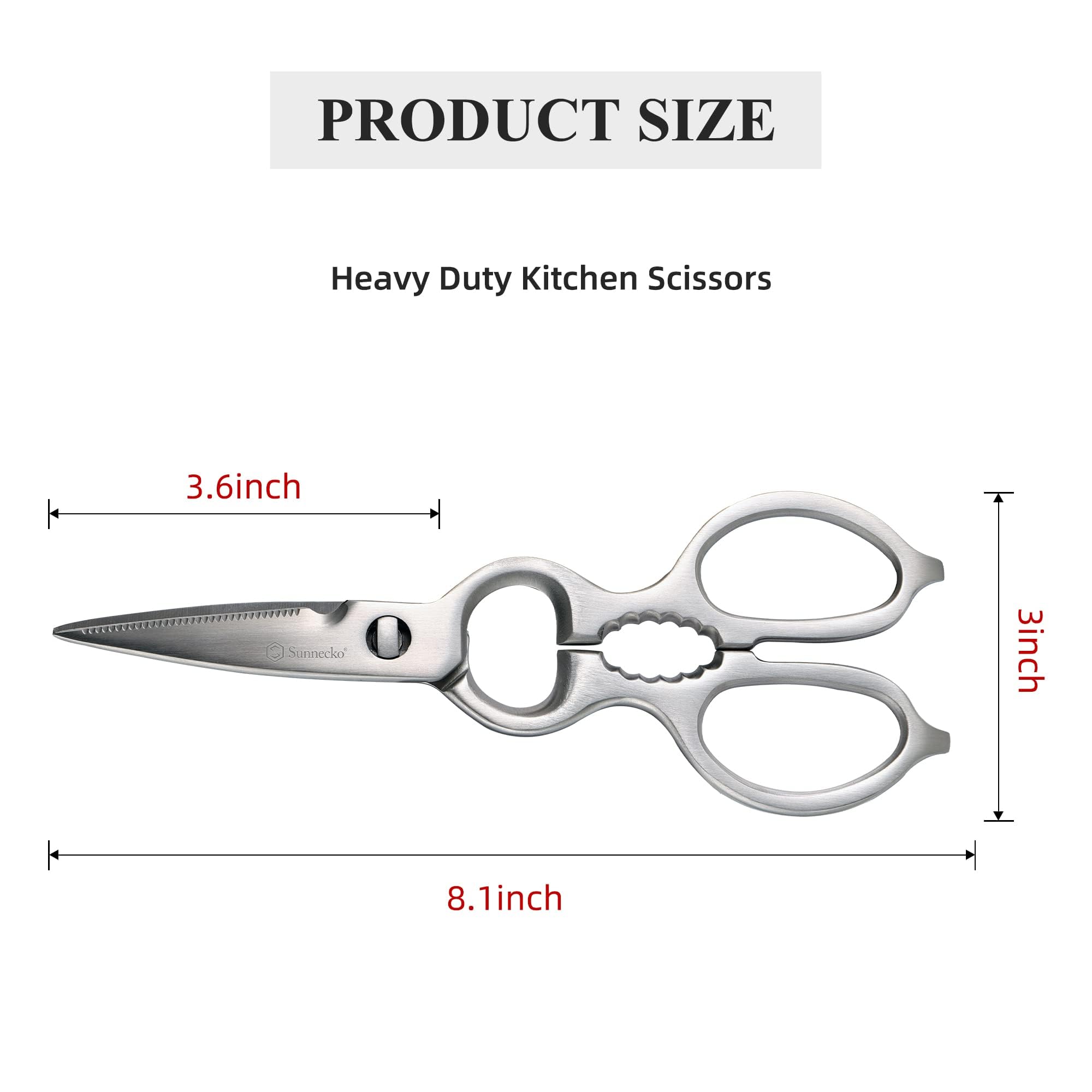 Sunnecko poultry scissors cutting through bones with ease