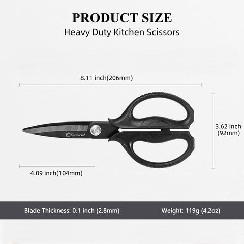 Detachable blades on Sunnecko scissors allow thorough cleaning after use.