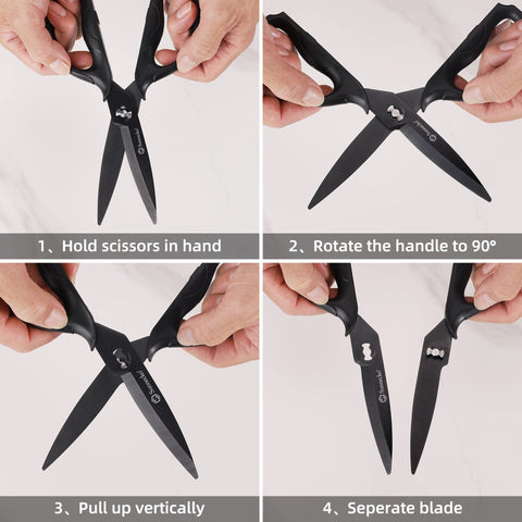 Ergonomic Sunnecko handles with non-slip grip for comfortable long use.