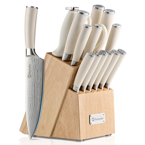 Sunnecko 8-inch chef knife for precise slicing in a busy kitchen.