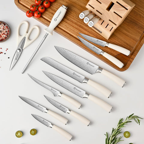 Sunnecko sharpening rod helps maintain blade edge quality.