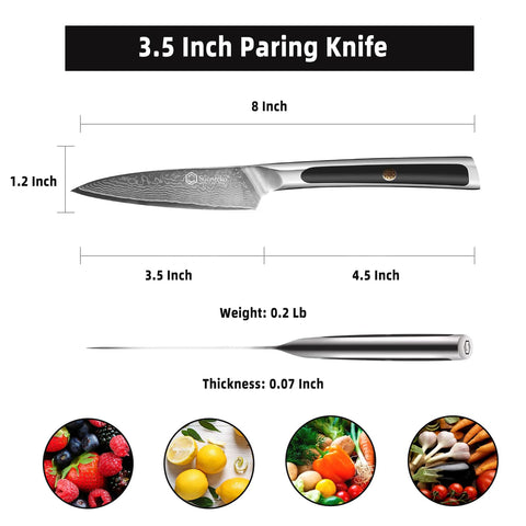 Sunnecko paring knife gift box packaging suggests gifting readiness.