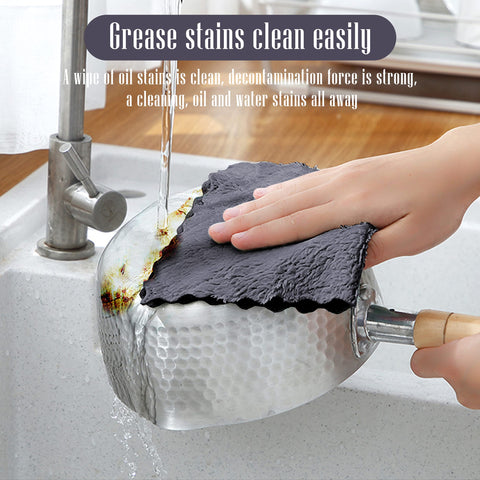 Sunny zzzZZ oil-wipe performance image suggests efficient grease cleanup