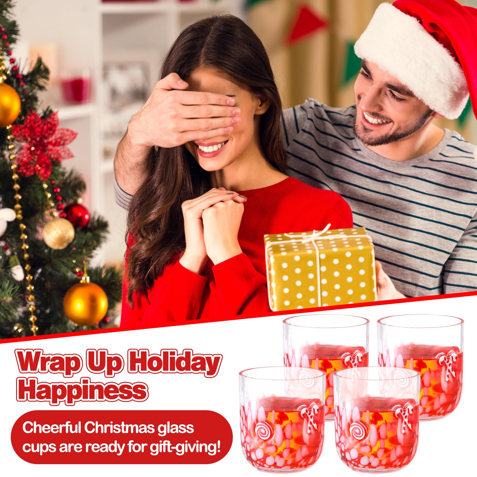 Sunnychicc holiday party glass cups elevate gatherings with a festive touch.