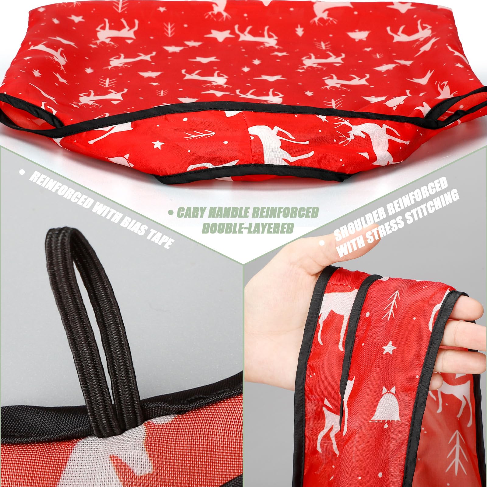 Sunnymove Christmas print gift bags double as stylish party favors.