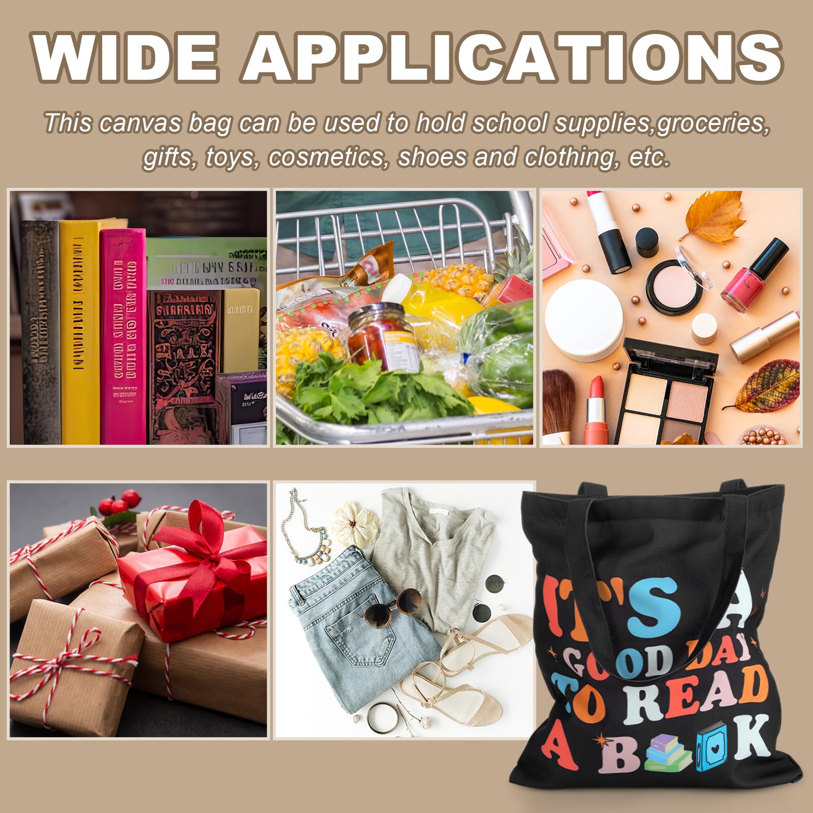 Sunnymove gift-ready tote set makes thoughtful presents for teachers and book clubs.