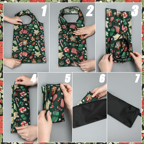 Sunnymove durable polyester tote carries up to 50 pounds of groceries.