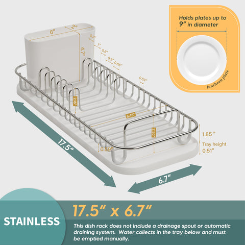 SunnyPoint metallic silver finish complements modern kitchen decor and organization.