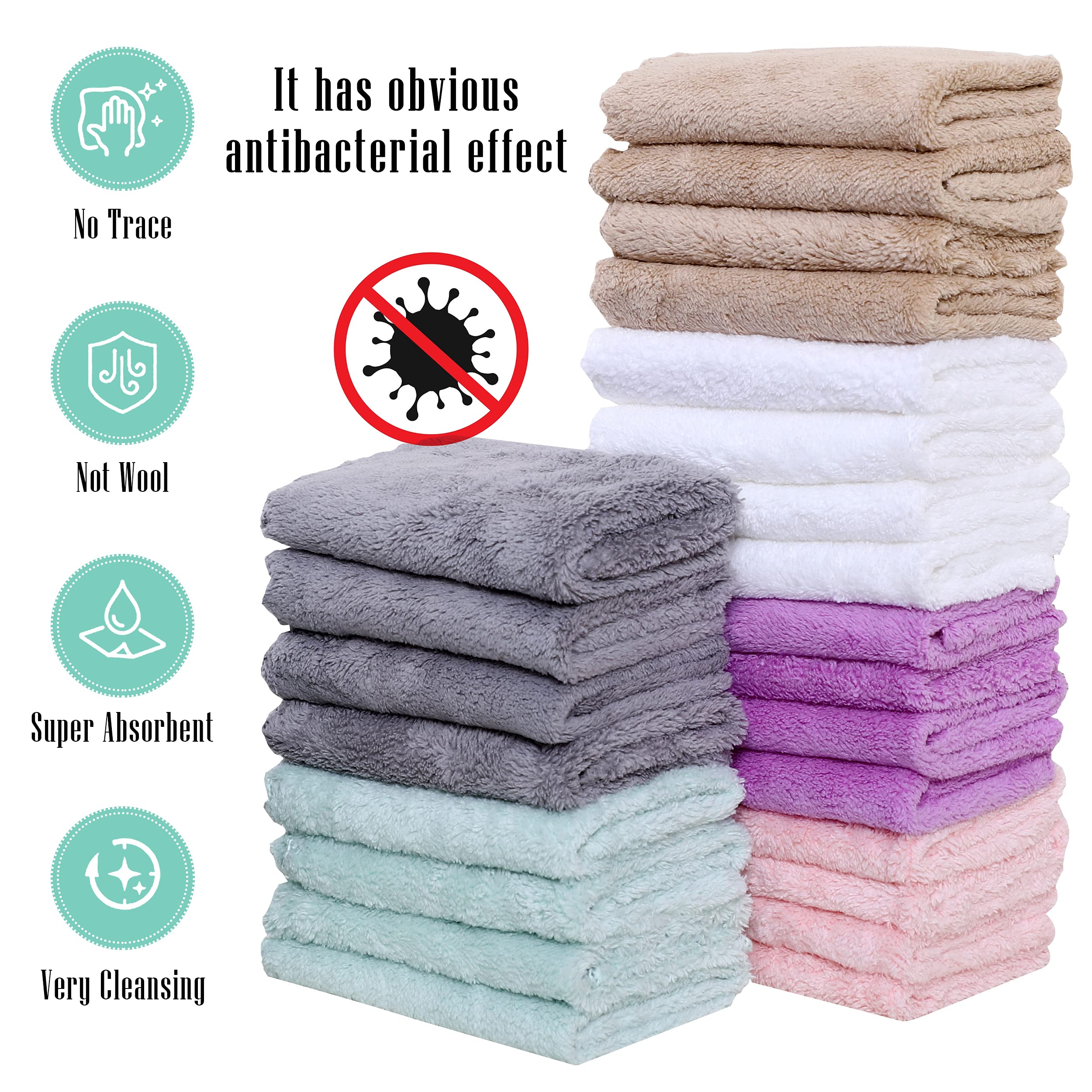 Sunnyzzzz ultra-absorbent dishcloth capturing strong absorption power