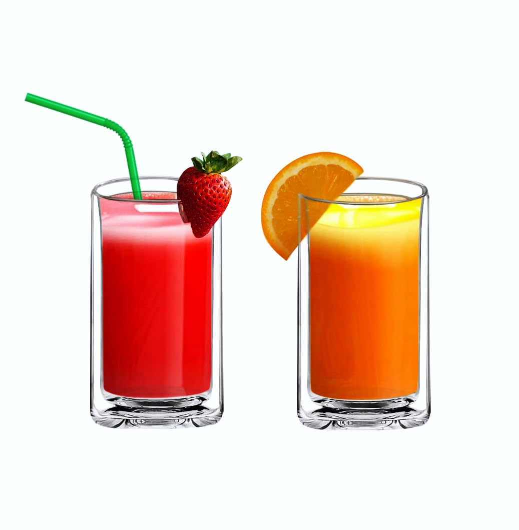 Sun's Tea 13oz juice glass doubles as smoothie or juice vessel with temperature control.