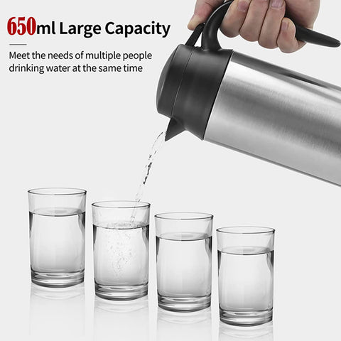 Sunsbell car kettle lid seal demonstrates anti-leak design.