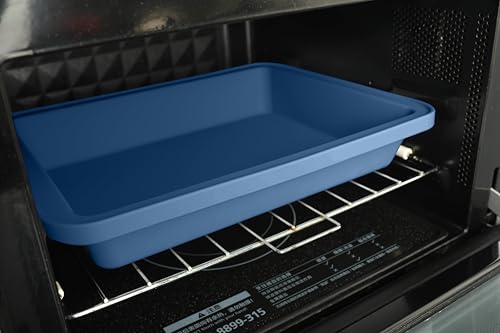 Blue Sunsetbaby silicone pan suitable for oven and microwave use