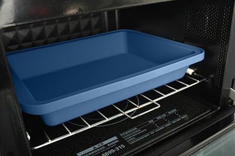 Blue Sunsetbaby silicone pan suitable for oven and microwave use