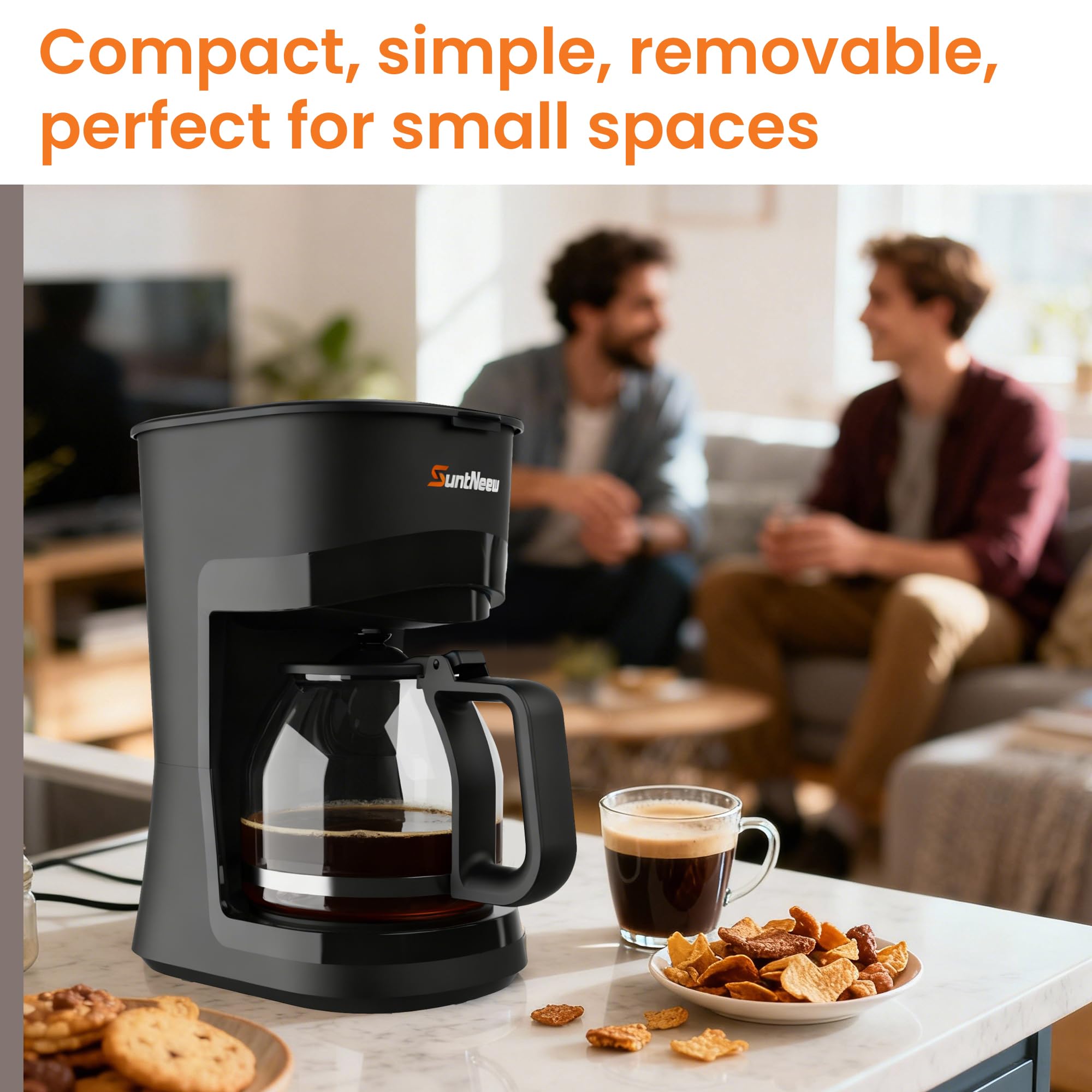 SuntNeew anti-drip design prevents spills for clean countertops.