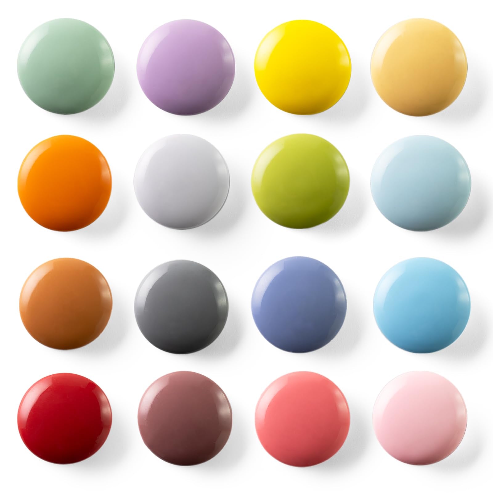 Sunurs fridge magnets colorful glossy set, ideal for brightening the kitchen and organizing reminders.