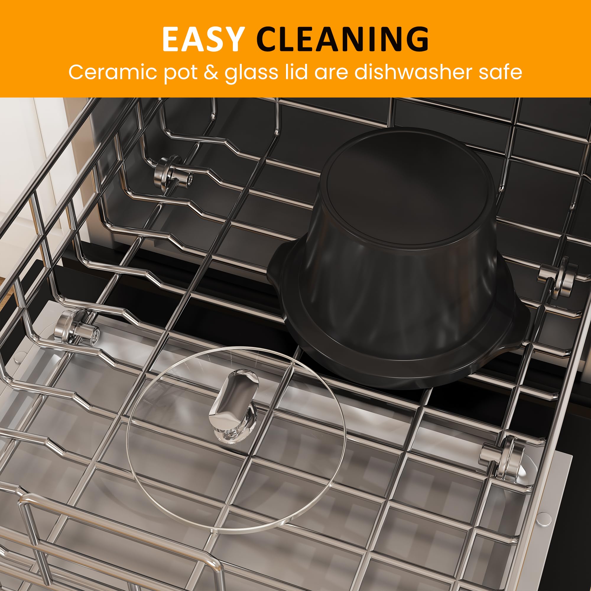 SUNVIVI wood-grain handle provides safe, comfortable grip.