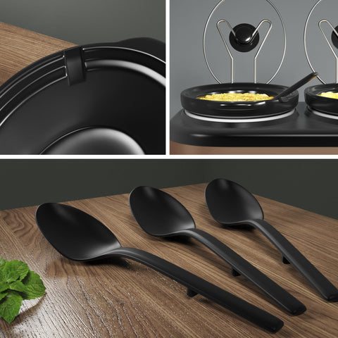 SUNVIVI adjustable heat controls ensure food stays warm or sizzles.
