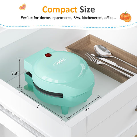 SUNVIVI cute light-blue exterior suitable for family breakfasts.